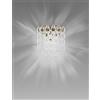 Vistosi MINIGIOGALI APPLIQUE A PARETE BIANCO MONTATURA BRONZO OPACO 1 LUCE ATTACCO E14