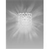 Vistosi MINIGIOGALI APPLIQUE A PARETE BIANCO MONTATURA CROMO LUCIDO 1 LUCE ATTACCO E14