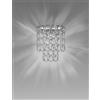 Vistosi MINIGIOGALI APPLIQUE A PARETE CRISTALLO ARGENTO MONTATURA CROMO LUCIDO 1 LUCE ATTACCO E14