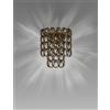 Vistosi MINIGIOGALI APPLIQUE A PARETE CRISTALLO BRONZO MONTATURA BRONZO OPACO 1 LUCE ATTACCO E14