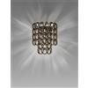 Vistosi MINIGIOGALI APPLIQUE A PARETE CRISTALLO BRONZO MONTATURA CROMO LUCIDO 1 LUCE ATTACCO E14