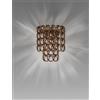 Vistosi MINIGIOGALI APPLIQUE A PARETE CRISTALLO RAME MONTATURA BRONZO OPACO 1 LUCE ATTACCO E14