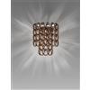 Vistosi MINIGIOGALI APPLIQUE A PARETE CRISTALLO RAME MONTATURA CROMO LUCIDO 1 LUCE ATTACCO E14