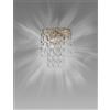 Vistosi MINIGIOGALI APPLIQUE A PARETE CRISTALLO TRASPARENTE MONTATURA BRONZO OPACO 1 LUCE ATTACCO E14