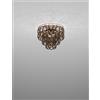 Vistosi MINIGIOGALI LAMPADARIO A SOFFITTO 40 CRISTALLO BRONZO MONTATURA BRONZO OPACO 2 LUCI ATTACCO E14