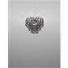 Vistosi MINIGIOGALI LAMPADARIO A SOFFITTO 40 CRISTALLO NICKEL NERO MONTATURA CROMO LUCIDO 2 LUCI ATTACCO E14