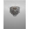 Vistosi MINIGIOGALI LAMPADARIO A SOFFITTO 50 CRISTALLO NICKEL NERO MONTATURA BRONZO OPACO 4 LUCI ATTACCO E27
