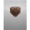 Vistosi MINIGIOGALI LAMPADARIO A SOFFITTO 50 CRISTALLO RAME MONTATURA CROMO LUCIDO 4 LUCI ATTACCO E27