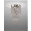 Vistosi MINIGIOGALI LAMPADARIO A SOFFITTO CA3 CRISTALLO ARGENTO MONTATURA BRONZO OPACO 7 LUCI ATTACCO E27