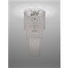 Vistosi MINIGIOGALI LAMPADARIO A SOFFITTO CA3 CRISTALLO ARGENTO MONTATURA CROMO LUCIDO 7 LUCI ATTACCO E27