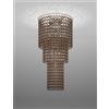 Vistosi MINIGIOGALI LAMPADARIO A SOFFITTO CA3 CRISTALLO BRONZO MONTATURA CROMO LUCIDO 7 LUCI ATTACCO E27
