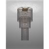 Vistosi MINIGIOGALI LAMPADARIO A SOFFITTO CA3 CRISTALLO FUME' MONTATURA BRONZO OPACO 7 LUCI ATTACCO E27