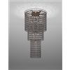Vistosi MINIGIOGALI LAMPADARIO A SOFFITTO CA3 CRISTALLO NICKEL NERO MONTATURA BRONZO OPACO 7 LUCI ATTACCO E27