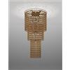 Vistosi MINIGIOGALI LAMPADARIO A SOFFITTO CA3 CRISTALLO ORO MONTATURA BRONZO OPACO 7 LUCI ATTACCO E27