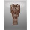 Vistosi MINIGIOGALI LAMPADARIO A SOFFITTO CA3 CRISTALLO RAME MONTATURA BRONZO OPACO 7 LUCI ATTACCO E27