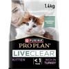 PURINA Pro Plan PURINA ONE PRO PLANLIVECLEARGattino 1-12 M Ricco di cibo secco per gatti con tacchino 1,4 kg