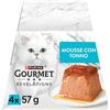 Gourmet Purina Gourmet Revelations Cibo per Gatti con Tonno, 4 confezioni da 57g