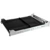 StarTech.com Ripiano Scorrevole 2U per Armadio Rack 19", Mensola Ventilata con Braccio Passacavo, Profondità di montaggio da 70 a 80cm; Portata 50kg, 61cm [UNISLDSHF19M]