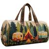 Generic Borsone trapuntato, stile hippie Van, borsa da viaggio retrò per donne, organizer artistico alla, borsone da viaggio, per pendolarismo, scuola, palestra, dormitorio, donne, ragazze, studenti