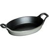 STAUB Sur la Table Minis Pirofila Ovale, Ghisa, Grigio, 15 cm
