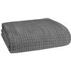 BELIZZI HOME Elvana Home Coperta termica in 100% cotone traspirante, per letto matrimoniale, perfetta per qualsiasi letto e per tutte le stagioni, colore: grigio antracite