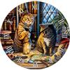 Puckator Orologio da Muro Sagomato - Gatto Purrlock Holmes - Lisa Parker