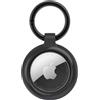 OtterBox AirTags Clear Case per AirTag, antishock e Cadute, Protezione Ultra Sottile e Rugged per Apple AirTags con moschettone, Obsidian