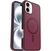 OtterBox Symmetry Seires Clear MagSafe Cover per iPhone 16 Plus, resistente a shock e cadute fino; sottile, testata 3x norme MIL-STD 810G, Rosso