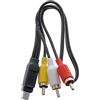 GoPro ACMPS-301 Composite Cable, Cavo Composito da Mini USB a RCA, Hero3, Nero