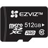 EZVIZ Micro SD, Scheda di Memoria fino a 90MB/Sec, Specialmente per EZVIZ Telecamere, Video camere di Sorveglianza, Nero, Micro SDXC, Micro SD Card 512 GB