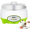 Generico Macchina Per Yogurt Automatico - Regolazione Costante Temperatura - Elettrodomestico Silenzioso 1,2L Per Cucina Domestica