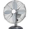 Termozeta TZMA01 Ventilatore da tavolo Manchester in metallo cromato design vintage; pale 30 cm; motore 35W.