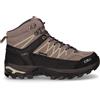 CMP CALZATURE Rigel 2.0 Mid Scarpa Da Trekking In Pelle E Tessuto Deserto - Donna - Deserto