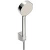Hansa Soffione doccia a 1 getto + tubo doccia + supporto) per set da bagno Basic Jet batteria - Soffione doccia anticalcare 95 mm, lunghezza tubo: 150 cm
