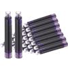 PATIKIL 30Pcs Cartucce Per Penna Stilografica, Diametro Foro 3.4mm Ricariche Standard Internazionali Per Scrittura Business, Viola