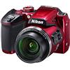 Nikon COOLPIX B500 Fotocamera da 16MP, 1/2.3, CMOS, 4608 x 3456 Pixels, Rosso