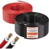 VEVOR Cavo di Prolunga per Pannello Solare Cavo Prolunga Sistema Fotovoltaico 30,48 m Nero+Rosso Camper Corrente 30 A Temperatura -40°C a 90°C IP67 Tensione CC 1500V Corrente Nominale 30 A