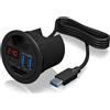 ICY BOX Hub 2-Port IcyBox USB 3.0 IB-Hub1404 Tisch-Hub