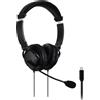 Kensington K97457WW Cuffie Kensington Hi-Fi con microfono, USB-C nero