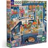 EEBOO puzzle eeBoo Cucina blu - Puzzle di cartone da 1000 pezzi per adulti