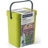 Perfetto 29100 bidone per la spazzatura 5 L Rettangolare Nero, Verde