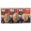 EBC Pastiglie Freno Sin. Ant. E Post. Per HONDA CB650F CBR650F 2014-2020 Set 3