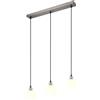 Lampada a sospensione Reality Molly 60x150x12 cm nichel opaco