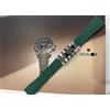 BRACCIALE COMPLETO IN GOMMA NERO PER MODELLI ROLEX DA 20mm