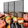 JRUKM Griglia rettangolare in ghisa, 54 x 34 cm, griglia di ricambio per barbecue, barbecue a gas