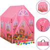 vidaXL Tenda da Gioco per Bambini Rosa con 250 Palline 69x94x104 cm
