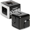 Bopster Fidget Cube Spinner | Spinner da mano in metallo anodizzato | Giocattolo sensoriale e antistress per bambini e adulti | ADHD, ADD, Autismo | Nero