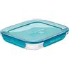 Bormioli Rocco 23x18 cm - Frigoverre Evolution Contenitore Per Alimenti Ermetico Rettangolare In Vetro Temperato
