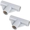 XIHIRCD 2pz Parti per Box per Bambini Giunto a T, 3 Vie Connettori di Ricambio per Box per Bambini Diametro Interno 2,5cm Accessori per Box per Bambini per Recinto per Bambini