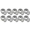 HavenlyCove Set di mini teglie rotonde da 5 cm con fondo rimovibile, modello da forno in lega di alluminio per muffin, cheesecake, pan di spagna, facile rilascio, UK, confezione da 6 (10 pezzi)